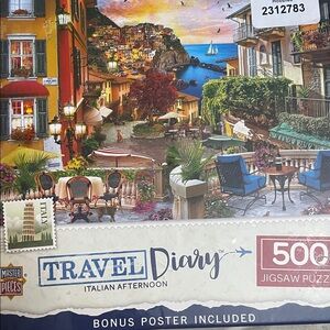 Travel Diary Italian Afternoon 500-Piece Jigsaw Puzzle